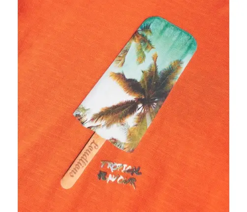 Bērnu T-Krekls, Tumši Oranžs, 92