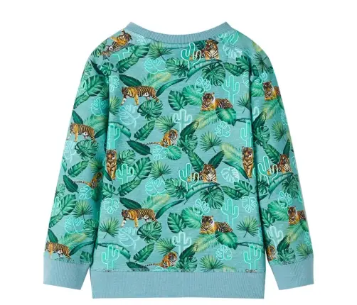 Vaikiškas Sportinis Megztinis, Žalios Spalvos Mišinys, 140 Dydžio