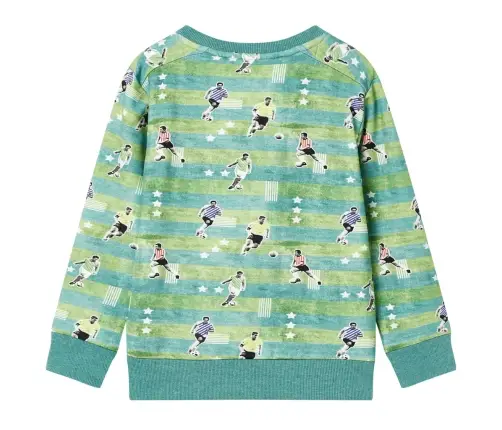 Vaikiškas Sportinis Megztinis, Žalios Spalvos Mišinys, 128 Dydžio