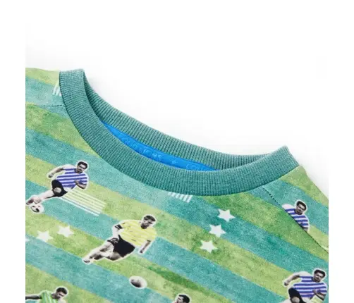 Vaikiškas Sportinis Megztinis, Žalios Spalvos Mišinys, 128 Dydžio