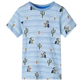 Vaikiški Marškinėliai, Mėlynos Spalvos Mišinys, 92 Dydžio