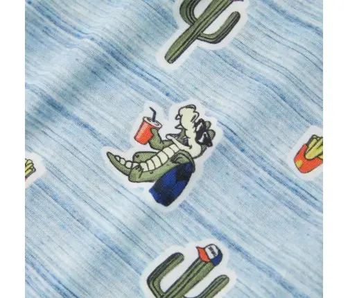 Bērnu T-Krekls, Dažādu Toņu Zils, 140