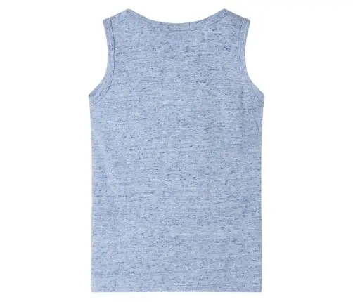 Vaikiški Marškinėliai Be Rankovių, Mėlynos Spalvos Mišinys, 140 Dydžio
