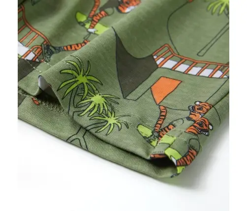 Bērnu Pidžama Ar Īsām Piedurknēm, Gaiša Haki, 92