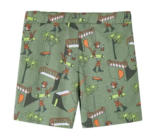 Bērnu Pidžama Ar Īsām Piedurknēm, Gaiša Haki, 92