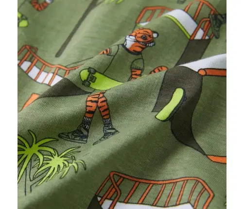 Bērnu Pidžama Ar Īsām Piedurknēm, Gaiša Haki, 92