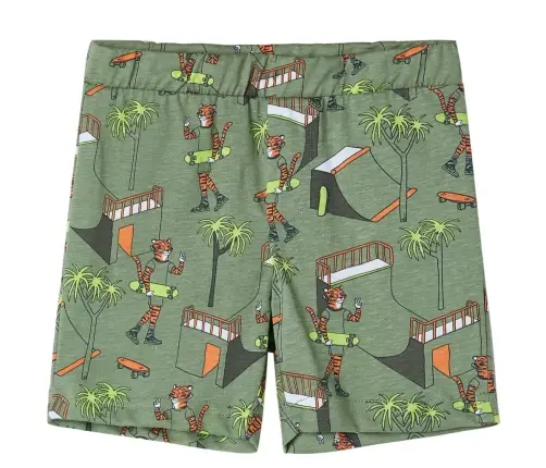 Laste Pidžaama, Lühikeste Varrukatega, Hele Khaki, 128