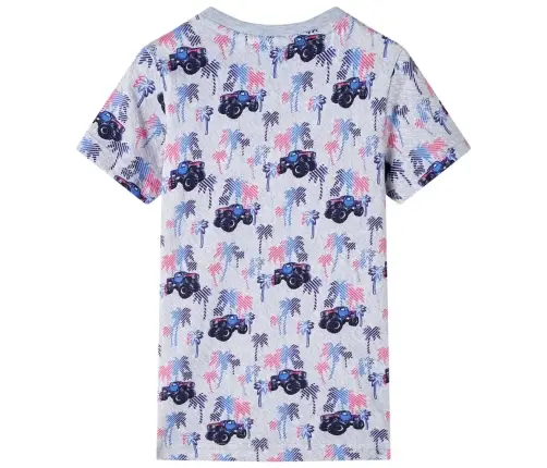 Bērnu T-Krekls, Raibi Pelēks, 116