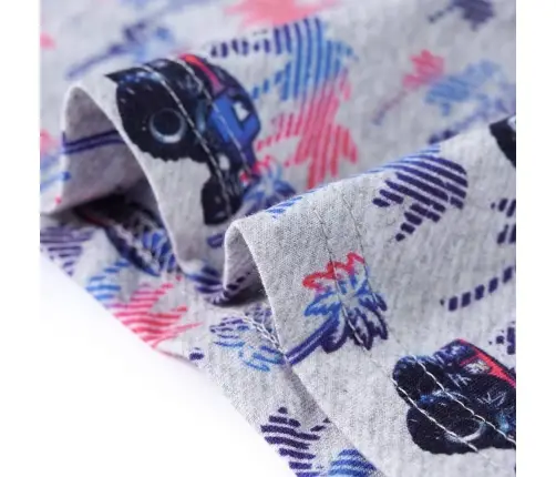 Bērnu T-Krekls, Raibi Pelēks, 116