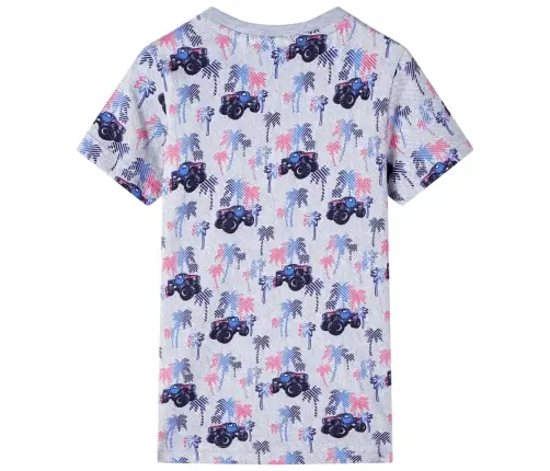 Bērnu T-Krekls, Raibi Pelēks, 128