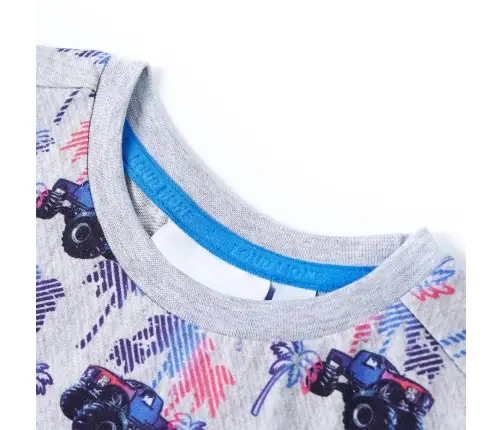 Bērnu T-Krekls, Raibi Pelēks, 128