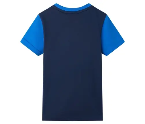 Vaikiški Marškinėliai, Mėlynos Ir Tamsiai Mėlynos Spalvos, 128 Dydžio