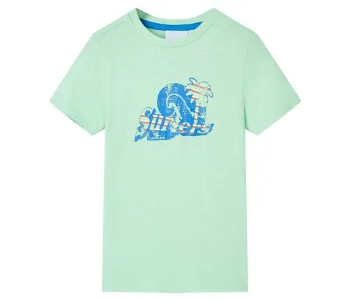 Vaikiški Marškinėliai, Šviesiai Žalios Spalvos, 128 Dydžio