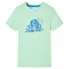 Bērnu T-Krekls, Koši Zaļš, 140