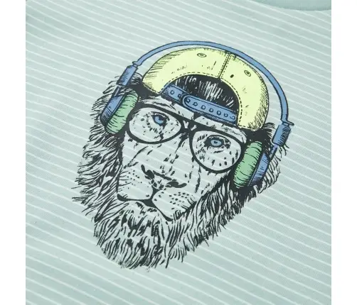 Bērnu T-Krekls Ar Svītrām, Gaiša Piparmētru, 116