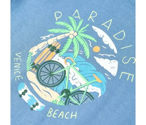 Bērnu T-Krekls, Vidēji Zils, 128