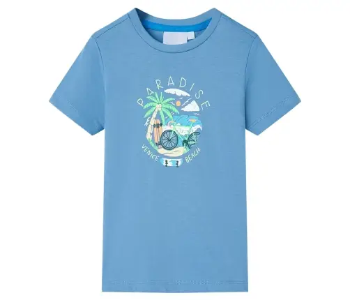 Bērnu T-Krekls, Vidēji Zils, 140