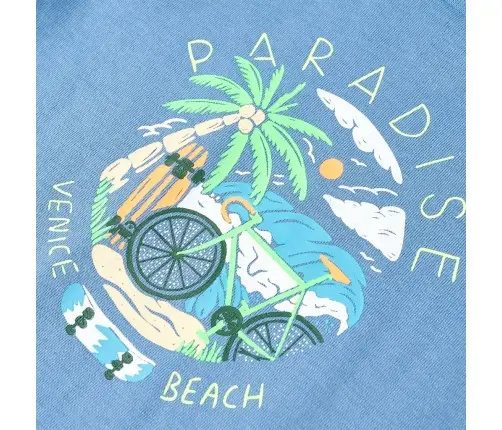 Bērnu T-Krekls, Vidēji Zils, 140