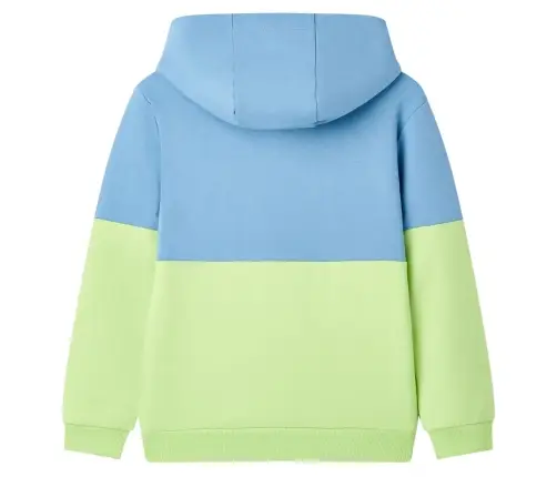 Bērnu Jaka Ar Kapuci, Zila Un Maigi Dzeltena, 104