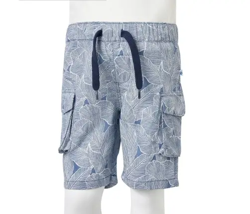 Vaikiški Šortai Su Sutraukiama Juostele, Tamsiai Mėlyni, 104 Dydžio