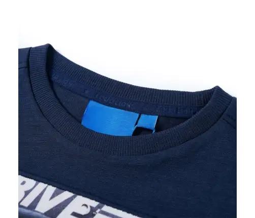 Bērnu Krekls Ar Garām Piedurknēm, Tumši Zils, 116