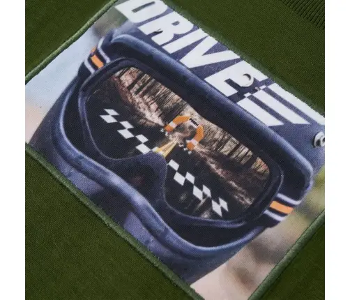 Vaikiški Marškinėliai Ilgomis Rankovėmis, Chaki Spalvos, 104 Dydžio