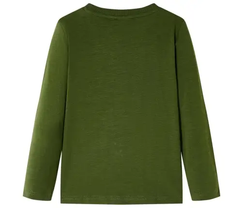 Vaikiški Marškinėliai Ilgomis Rankovėmis, Chaki Spalvos, 140 Dydžio