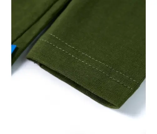 Vaikiški Marškinėliai Ilgomis Rankovėmis, Chaki Spalvos, 140 Dydžio