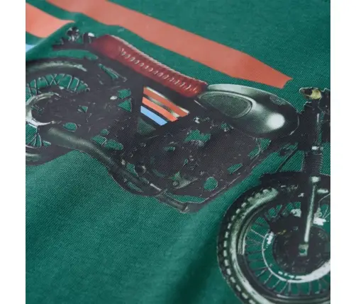 Vaikiški Marškinėliai Ilgomis Rankovėmis, Žalios Spalvos, 116 Dydžio