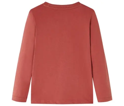 Bērnu Krekls Ar Garām Piedurknēm, Sarkanbrūns, 128