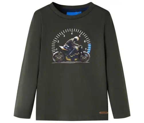 Bērnu Krekls Ar Garām Piedurknēm, Haki, 116