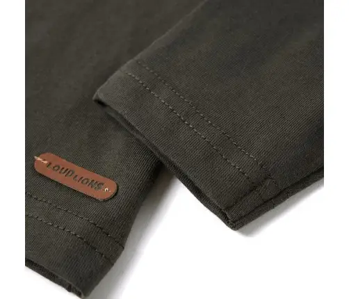 Bērnu Krekls Ar Garām Piedurknēm, Haki, 116