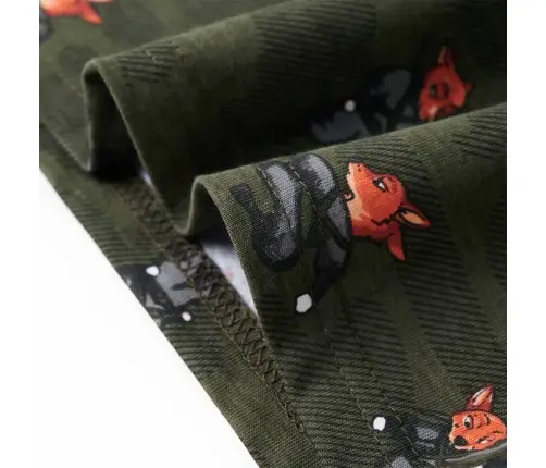 Bērnu Pidžama Ar Garām Piedurknēm, Haki, 92