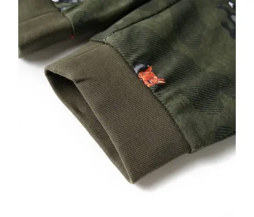 Bērnu Pidžama Ar Garām Piedurknēm, Haki, 116