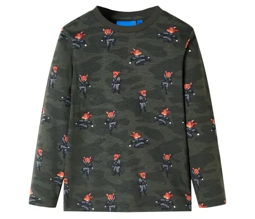 Vaikiška Pižama Ilgomis Rankovėmis, Chaki Spalvos, 128 Dydžio