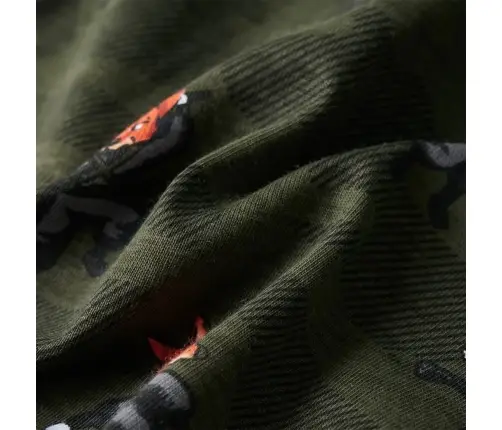 Vaikiška Pižama Ilgomis Rankovėmis, Chaki Spalvos, 128 Dydžio