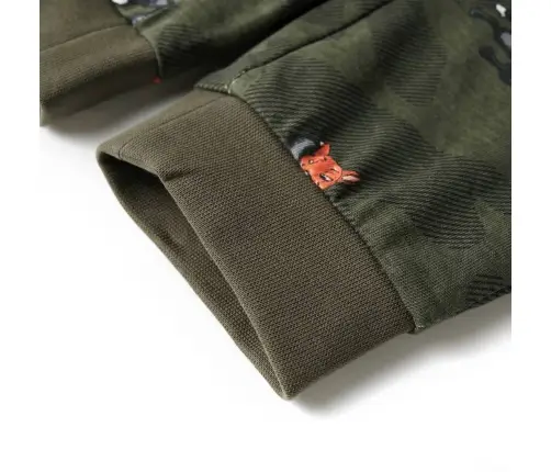 Bērnu Pidžama Ar Garām Piedurknēm, Haki, 140