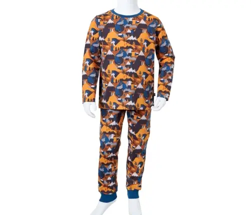 Pikkade Varrukatega Laste Pidžaamad, Konjakipruun, 92