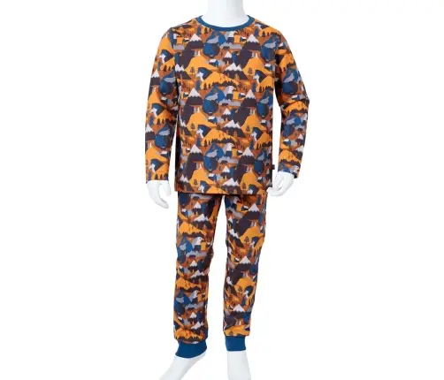 Pikkade Varrukatega Laste Pidžaamad, Konjakipruun, 128