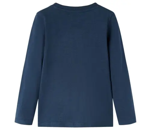 Vaikiški Marškinėliai Ilgomis Rankovėmis, Tamsiai Mėlyni, 104 Dydžio