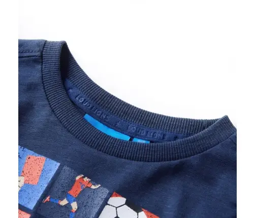 Vaikiški Marškinėliai Ilgomis Rankovėmis, Tamsiai Mėlyni, 104 Dydžio