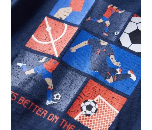 Vaikiški Marškinėliai Ilgomis Rankovėmis, Tamsiai Mėlyni, 104 Dydžio