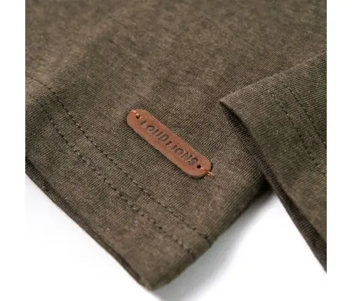 Vaikiški Marškinėliai Ilgomis Rankovėmis, Chaki Mišinys, 92 Dydžio