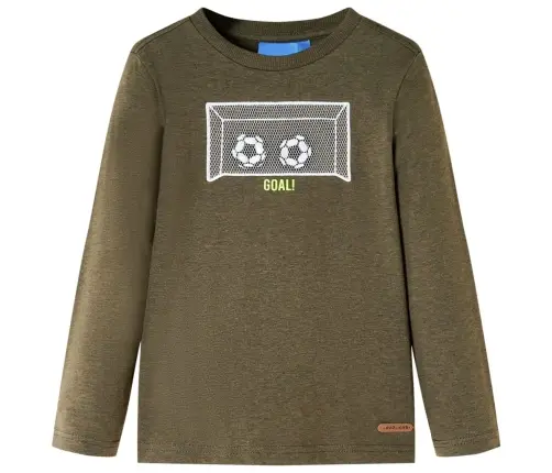 Bērnu Krekls Ar Garām Piedurknēm, Haki, 116