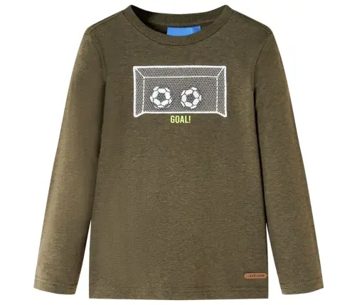 Bērnu Krekls Ar Garām Piedurknēm, Haki, 128