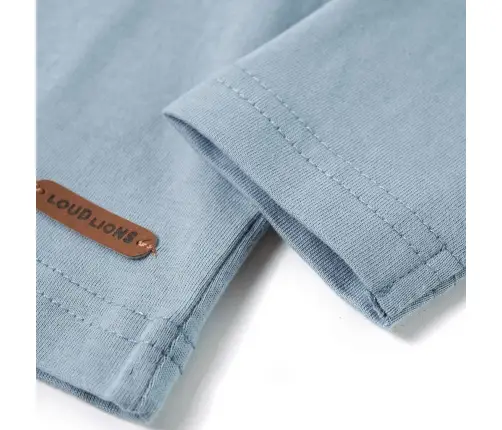 Vaikiški Marškinėliai Ilgomis Rankovėmis, Šviesiai Mėlyni, 116 Dydžio