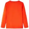 Vaikiški Marškinėliai Ilgomis Rankovėmis, Oranžiniai, 116 Dydžio