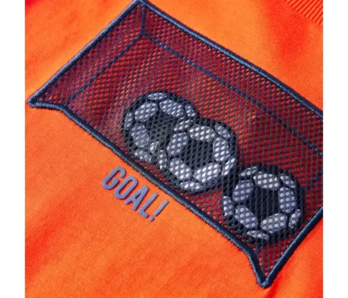 Vaikiški Marškinėliai Ilgomis Rankovėmis, Oranžiniai, 116 Dydžio