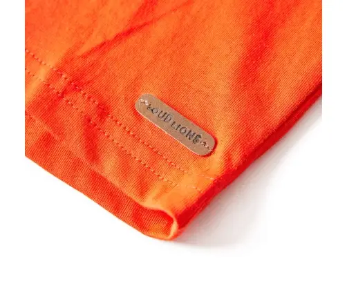 Vaikiški Marškinėliai Ilgomis Rankovėmis, Oranžiniai, 116 Dydžio