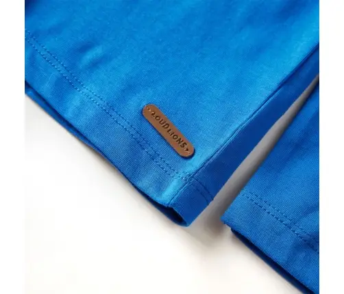 Bērnu Krekls Ar Garām Piedurknēm, Koši Zils, 116